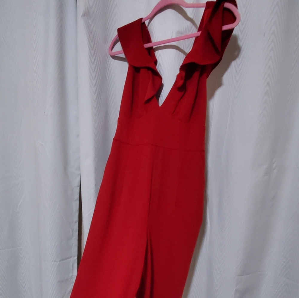 Lulus Leilani Red Ruffled Jumpsuit - Picture 2 of 8